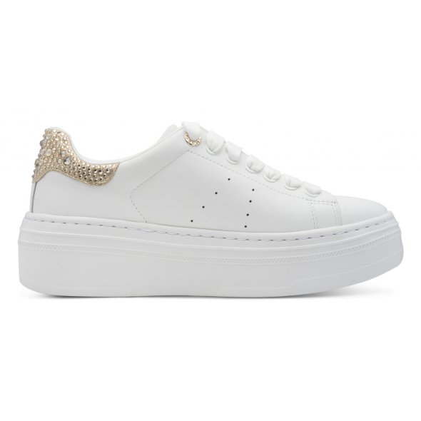 Tamaris Δερμάτινο Sneaker 1-23755-45 118 Λευκό