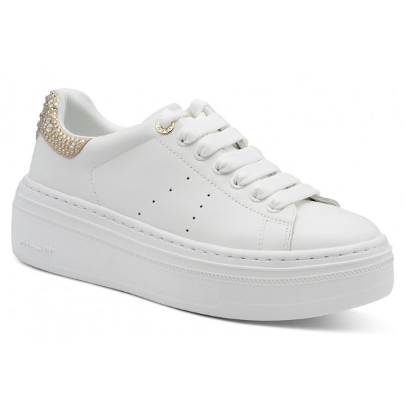 Tamaris Δερμάτινο Sneaker 1-23755-45 118 Λευκό