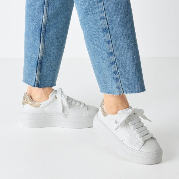 Tamaris Δερμάτινο Sneaker 1-23755-45 118 Λευκό