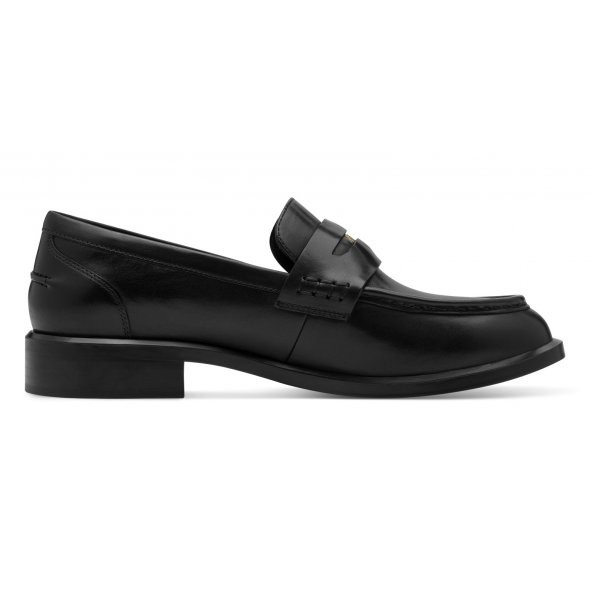 Tamaris Γυναικείο Δερμάτινο Loafer 1-24362-45 001 Μαύρο