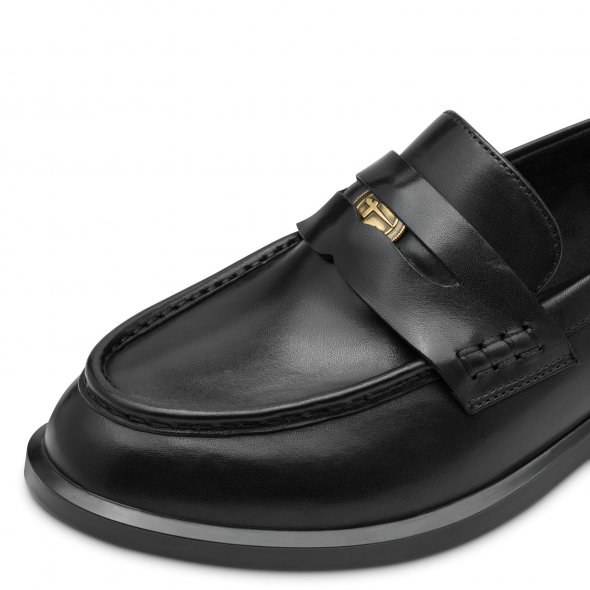 Tamaris Γυναικείο Δερμάτινο Loafer 1-24362-45 001 Μαύρο