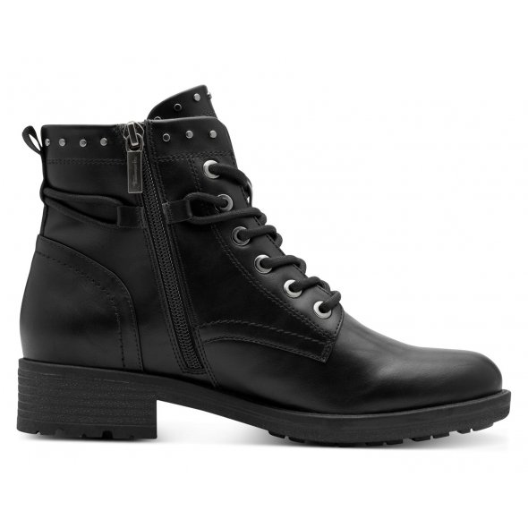 Tamaris Μποτάκι Flat 1-25133-45 001 Μαύρο