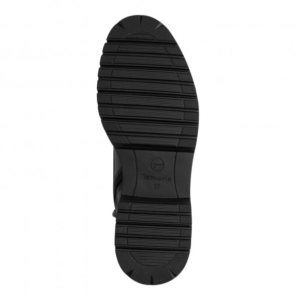 Tamaris Δερμάτινο Μποτάκι 1-25207-45 003 Black Leather