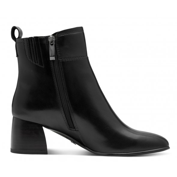Tamaris Δερμάτινο Μποτάκι 1-25323-45 003 Black Leather