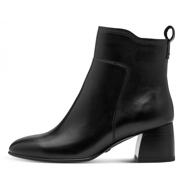 Tamaris Δερμάτινο Μποτάκι 1-25323-45 003 Black Leather