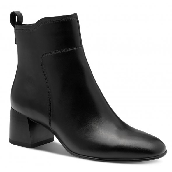 Tamaris Δερμάτινο Μποτάκι 1-25323-45 003 Black Leather