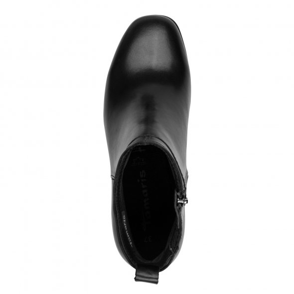 Tamaris Δερμάτινο Μποτάκι 1-25323-45 003 Black Leather