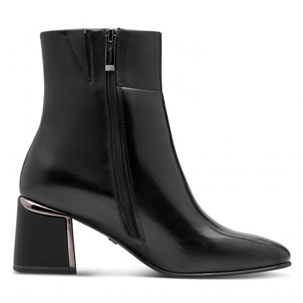 Tamaris Δερμάτινο Μποτάκι 1-25341-45-003 Black Leather