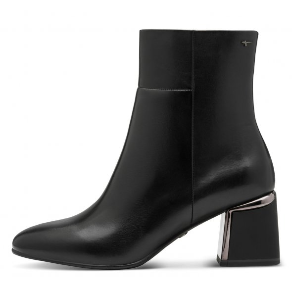 Tamaris Δερμάτινο Μποτάκι 1-25341-45-003 Black Leather