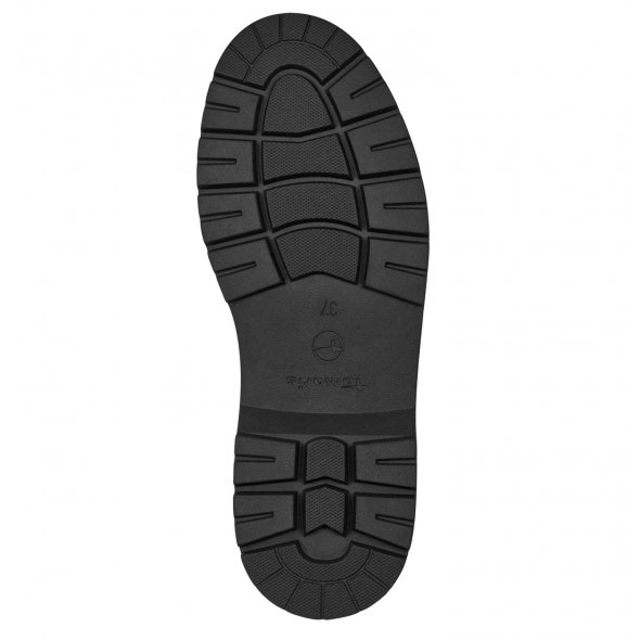Tamaris Δερμάτινο Μποτάκι 1-25436-41 003 Black Leather