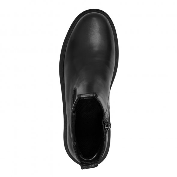 Tamaris Δερμάτινο Μποτάκι 1-25436-41 003 Black Leather
