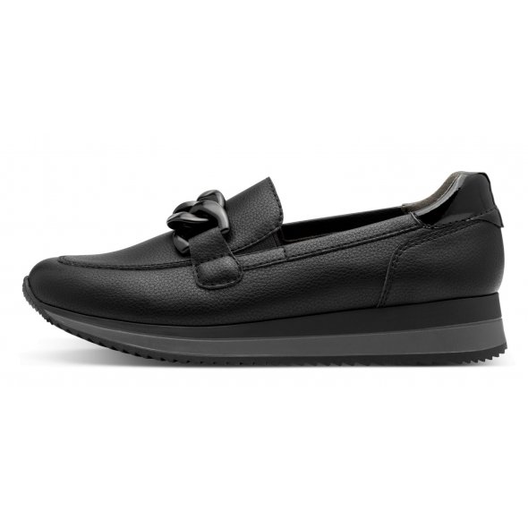 Jana 100% Comfort Γυναικείο Ανατομικό Μοκασίνι 8-24766-43 001 Μαύρο