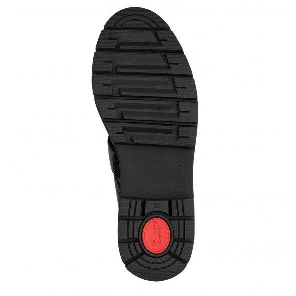 Tamaris Comfort Γυναικείο Δερμάτινο Loafer 8-84316-45 018 Μαύρο