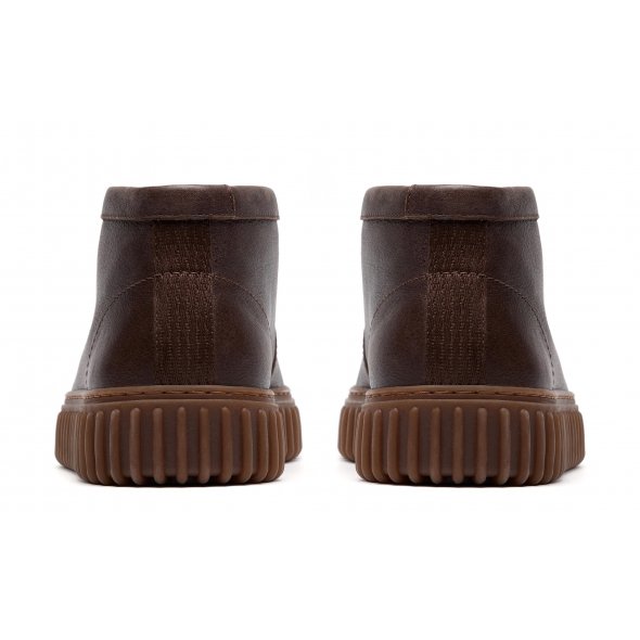 Clarks Ανδρικό Casual Μποτάκι Torhill Hi 26183425 Dark Brown Leather