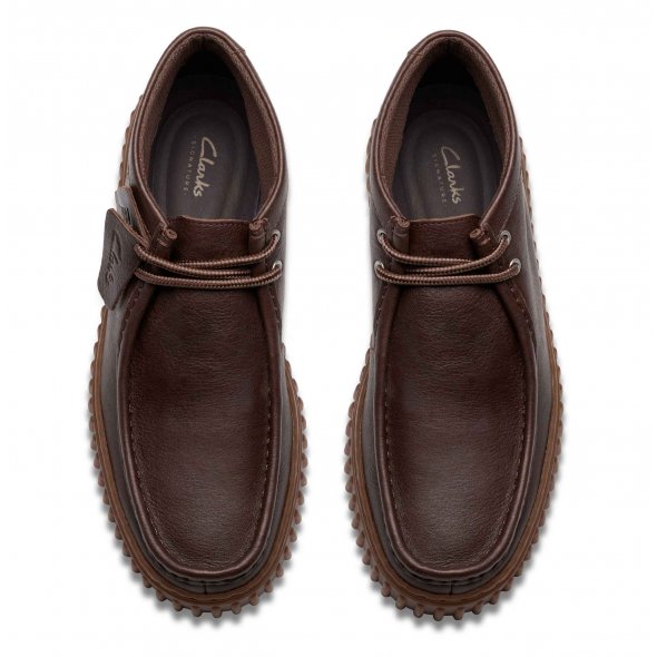 Clarks Ανδρικό Casual Μποτάκι Torhill Hi 26183425 Dark Brown Leather