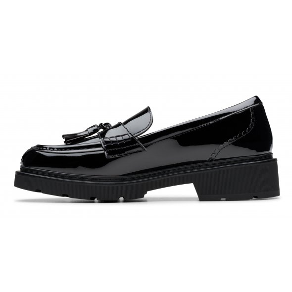 Clarks Lauryl Tassel 26184491 Black Pat