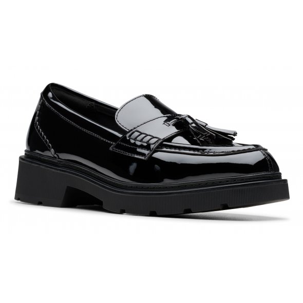 Clarks Lauryl Tassel 26184491 Black Pat