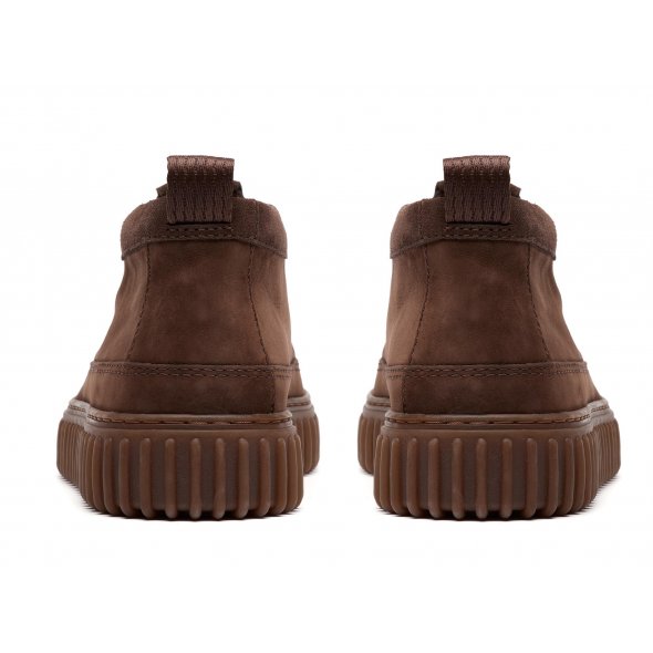 Clarks Ανδρικό Casual Μποτάκι Torhill LaceHi 26184694 Dark Brown Nubuck