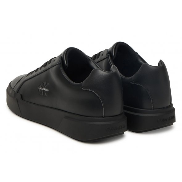 Calvin Klein Ανδρικό Δερμάτινο Sneaker YM0YM01344 0GJ Μαύρο