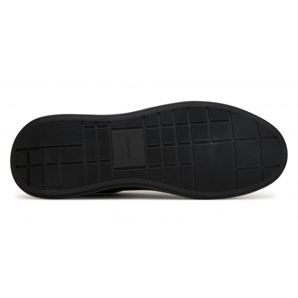 Calvin Klein Ανδρικό Δερμάτινο Sneaker YM0YM01344 0GJ Μαύρο