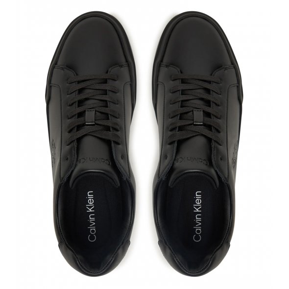 Calvin Klein Ανδρικό Δερμάτινο Sneaker YM0YM01344 0GJ Μαύρο