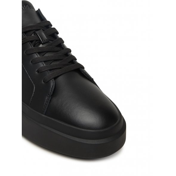 Calvin Klein Ανδρικό Δερμάτινο Sneaker YM0YM01344 0GJ Μαύρο