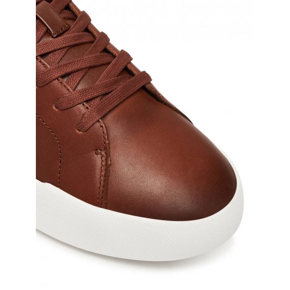 Tommy Hilfiger Ανδρικό Δερμάτινο Sneaker Th Court Core Cognac FM0FM05729 GVI Ταμπά