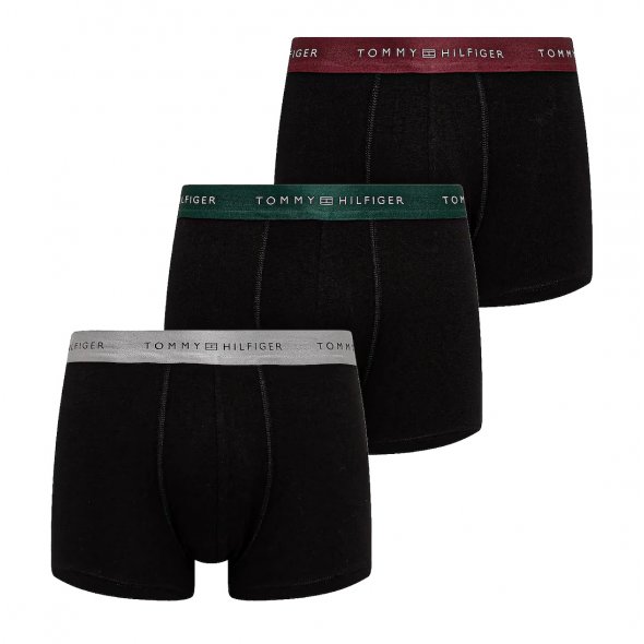 Tommy Hilfiger 3Pairs Trunk UM0UM03411 0R4 Μαύρο