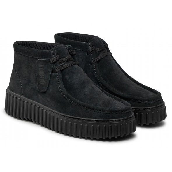 Clarks Γυναικείο Μποτάκι Torhill Moss 26179360 Black Suede