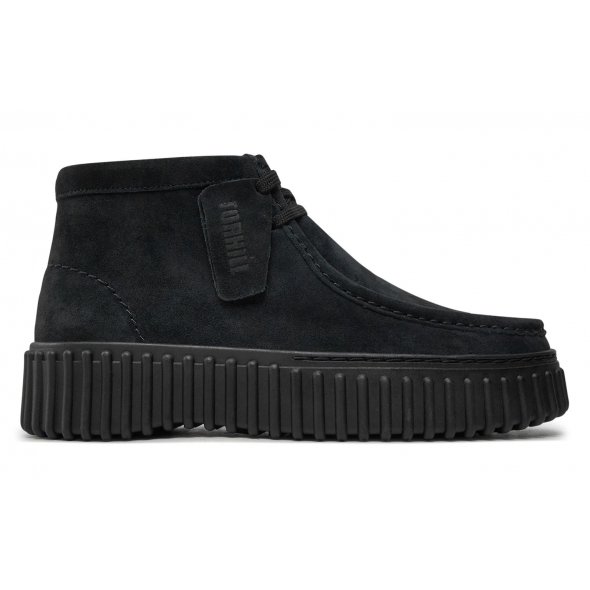 Clarks Γυναικείο Μποτάκι Torhill Moss 26179360 Black Suede
