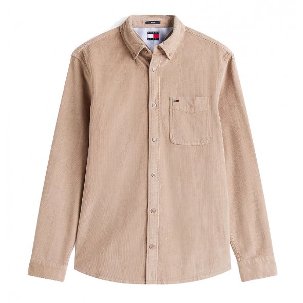 Tommy Hilfiger Ανδρικό Κοτλέ Πουκάμισο DM0DM22021 AFE Taupe
