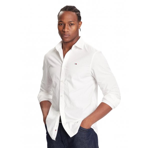 Tommy Hilfiger Ανδρικό Πουκάμισο DM0DM22026 YBL Λευκό