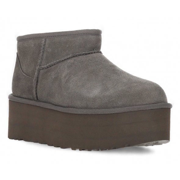 UGG W Classic Ultra Mini Platform 1135092 CHRC Γκρι