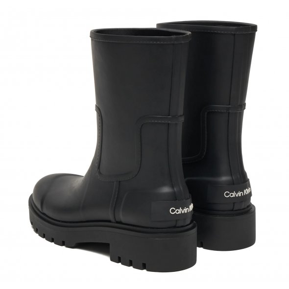 Calvin Klein Γυναικεία Γαλότσα Mid Rainboot YW0YW02004 BEH Μαύρο