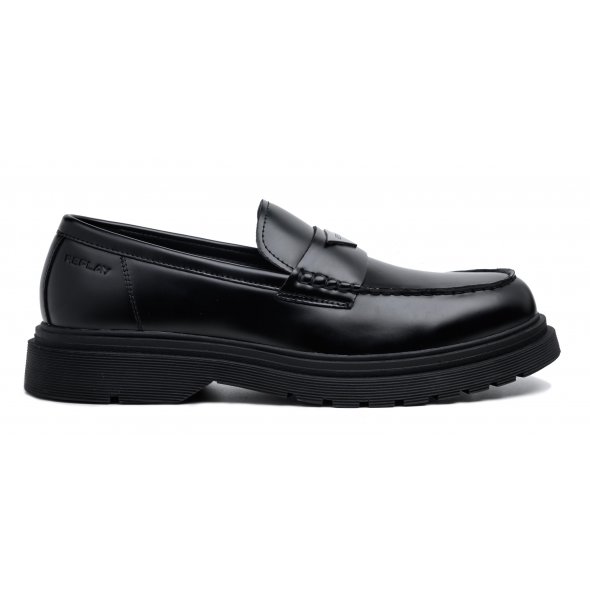 Replay Ανδρικό Loafer RC1H0006S 0003 Μαύρο