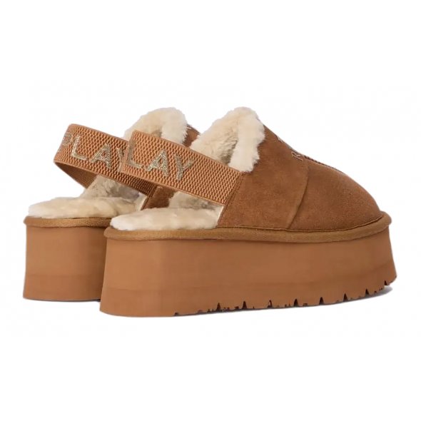 Replay Γυναικεία Παντόφλα Με Γούνα Chic Slipper RF5A0013T 0012 Ταμπά