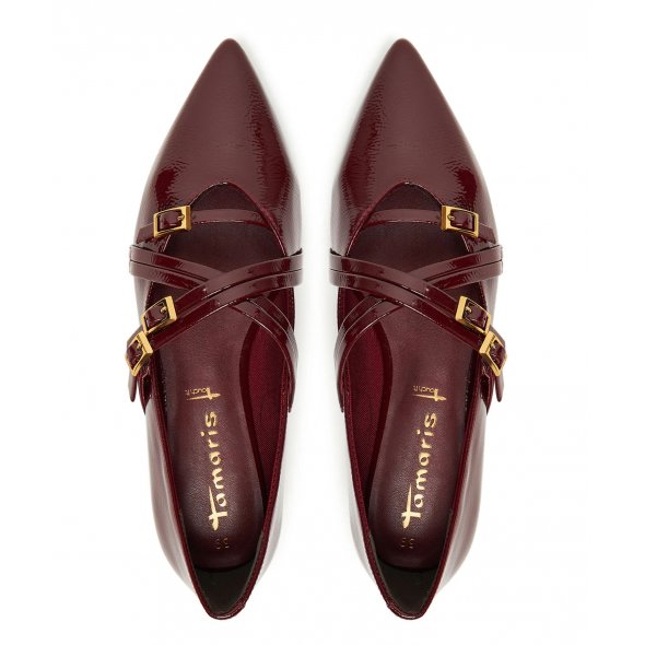 Tamaris Μπαλαρίνες 1-22160-45 568 Merlot
