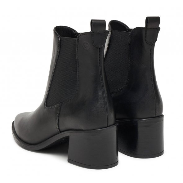 Tamaris Δερμάτινο Μποτάκι 1-25301-45 003 Black Leather