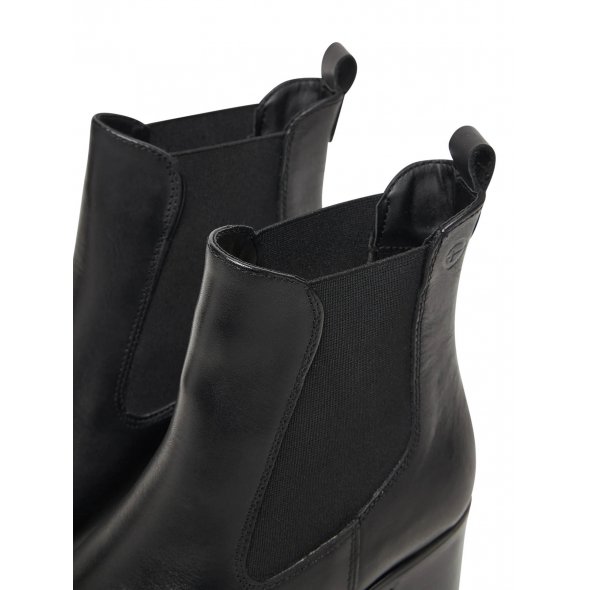 Tamaris Δερμάτινο Μποτάκι 1-25301-45 003 Black Leather
