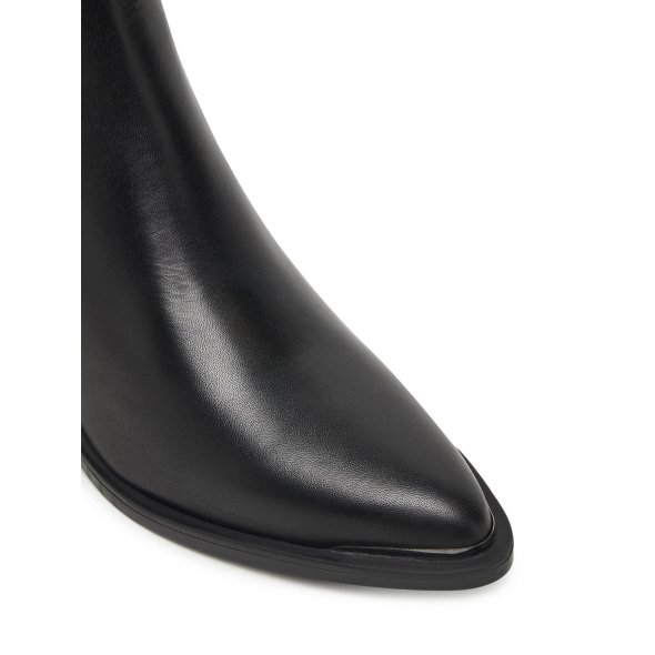 Tamaris Δερμάτινο Μποτάκι 1-25301-45 003 Black Leather