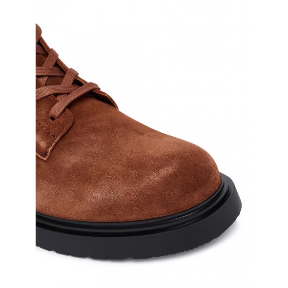Calvin Klein Ανδρικό Δερμάτινο Μποτάκι YM0YM01371 0HD Καφέ