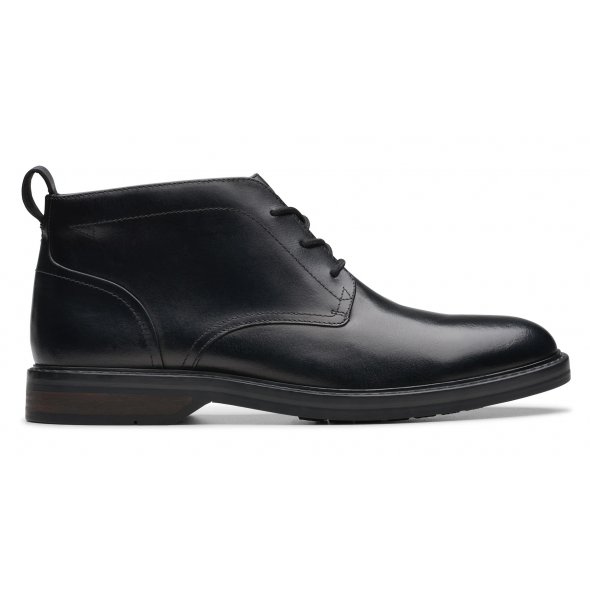 Clarks Aldwin Chukka 26179683 Black Leather