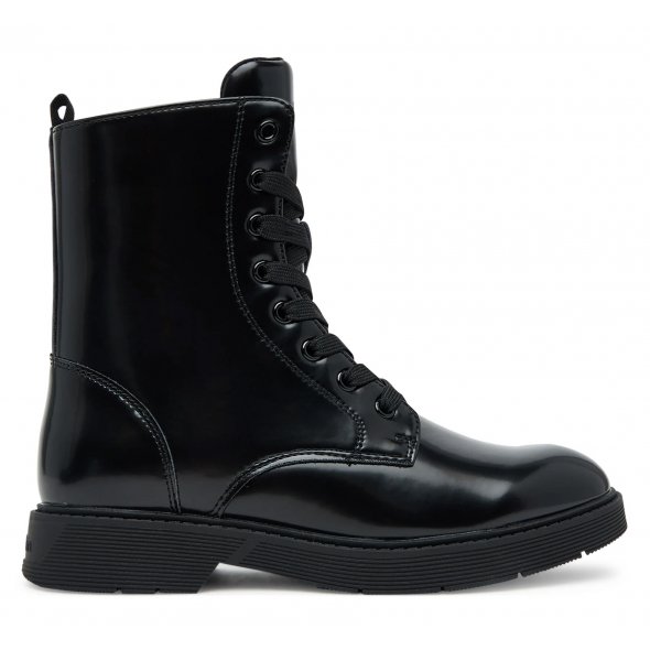Calvin Klein Μποτάκι Flat V3X5-83185-1453 999 Μαύρο