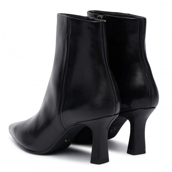Tamaris Δερμάτινο Μποτάκι 1-25358-45 003 Black Leather