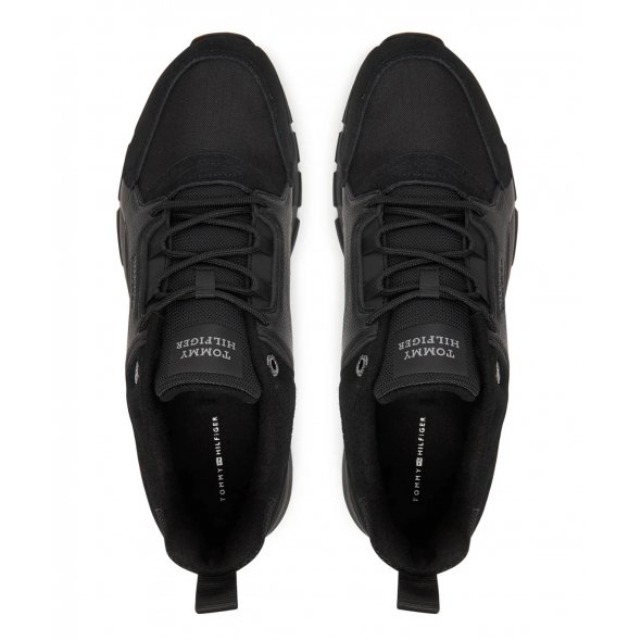 Tommy Hilfiger Ανδρικό Sneaker Comfort Run Outdoor FM0FM05639 BDS Μαύρο