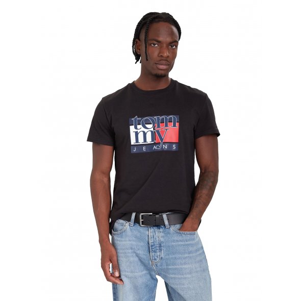 Tommy Hilfiger Ανδρικό T-Shirt DM0DM21977 BDS Μαύρο