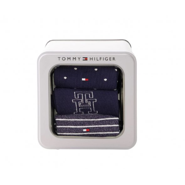 Tommy Hilfiger Σετ 3 Ζευγάρια Γυναικείες Κάλτσες 701236464 001 Μπλε
