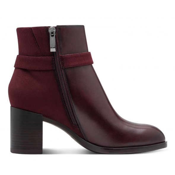 Tamaris Δερμάτινο Μποτάκι 1-25363-45 537 Merlot
