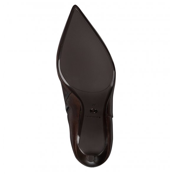 Tamaris Δερμάτινη Μπότα 1-25556-45 342 Mahogany