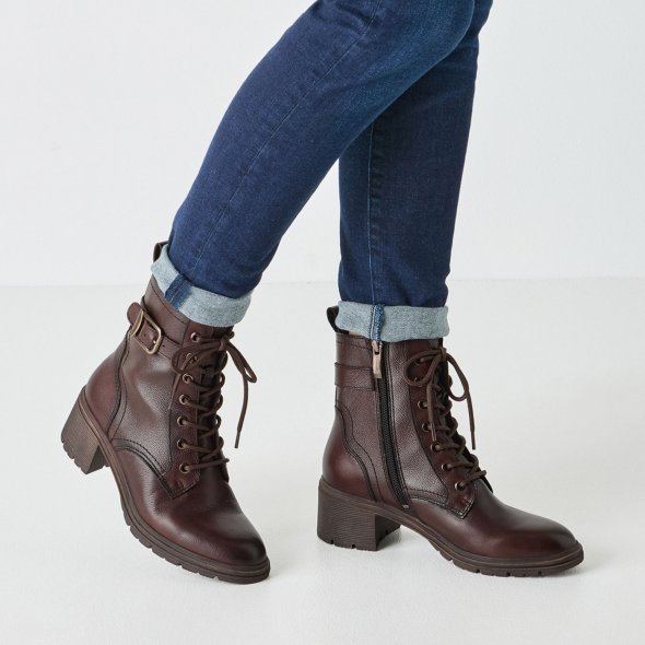 Tamaris Δερμάτινο Μποτάκι 1-25907-45 304 Mocca